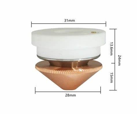 Fiber Lazer Kesim Kafası İçin 31mm Seramik Lazer Meme Tutucu