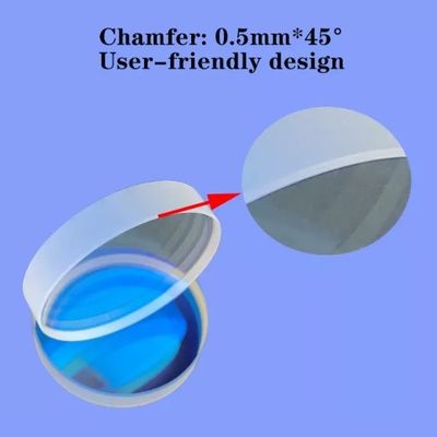 1064nm Fiber Lazer Koruyucu Lens Penceresi Thk 9mm Dia 55mm